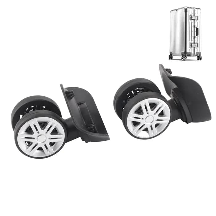 1 paire extérieure muet Double rangée grande roue barre de traction boîte valise accessoire