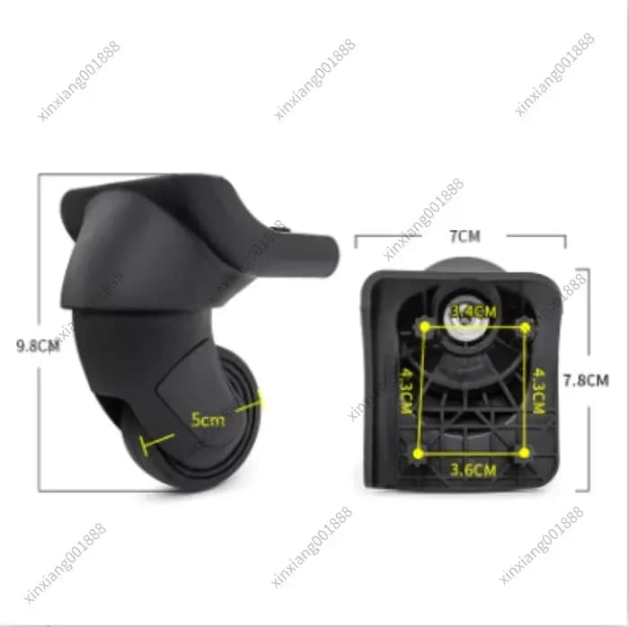 Roulettes pivotantes pour valise HLK049 HPW28300