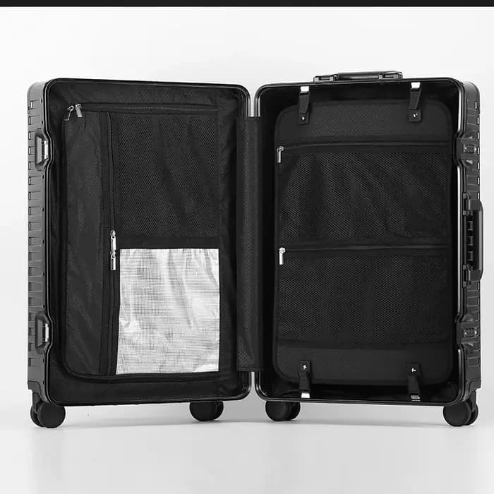 Nouvelle valise à roulettes haut de gamme en aluminium-magnésium 100 %