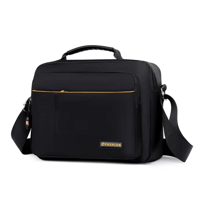 Sac messager imperméable de grande capacité pour homme – Sac bandoulière en nylon durable avec plusieurs poches pour les voyages et le travail