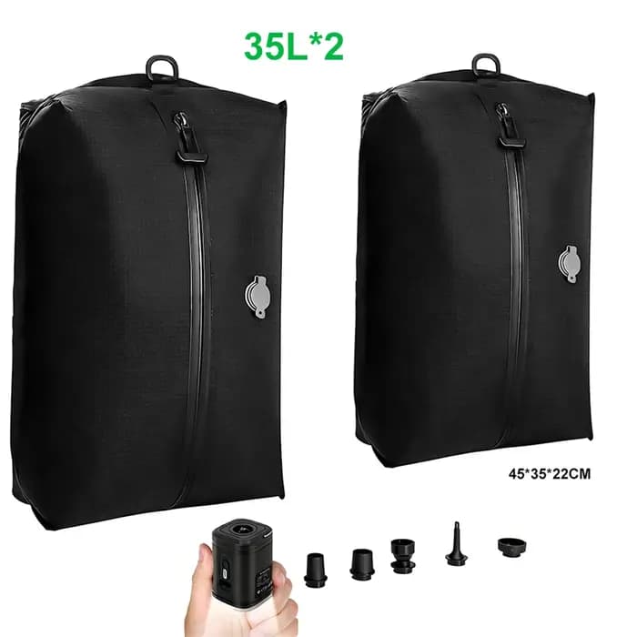 Sacs sous vide pour bagages de voyage avec pompe (DOUBLE CLIC POUR COMMENCER)