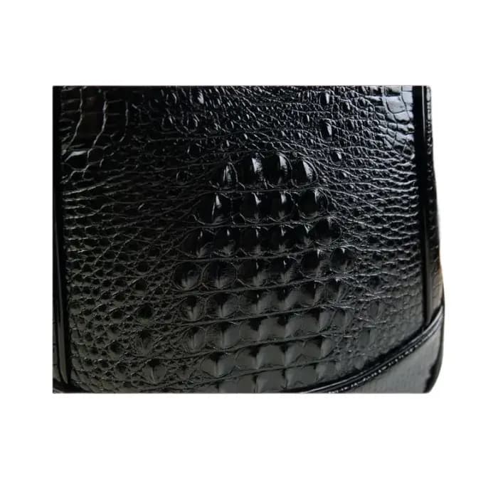 Sac à dos de luxe pour ordinateur portable, Texture Crocodile brillant, sac de voyage de grande capacité, sac à dos d'école Durable unisexe