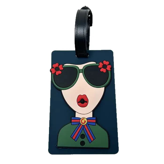 Nouveau Design créatif moderne déesse accessoires de voyage étiquettes de bagages valise mode silicone Portable