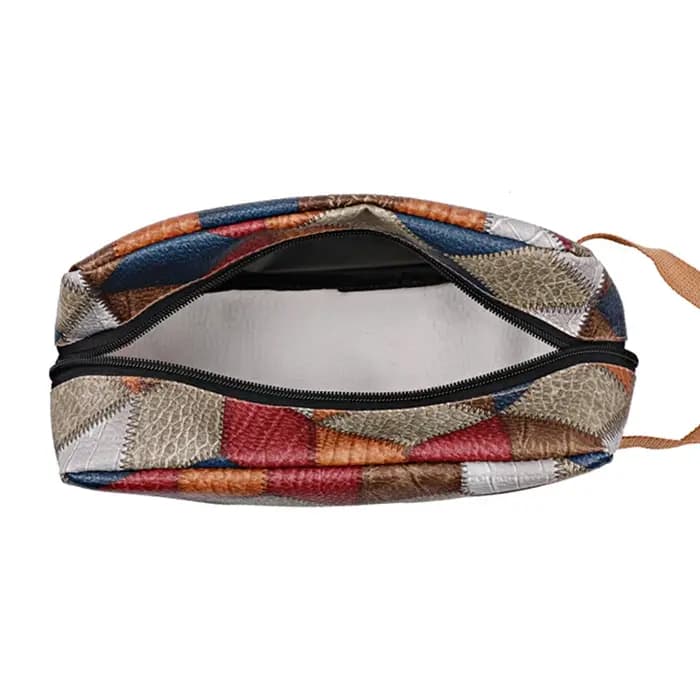Sac fourre-tout polyvalent en PU pour maquillage et toilette noir bleu beige pour homme et femme voyage organisation quotidienne