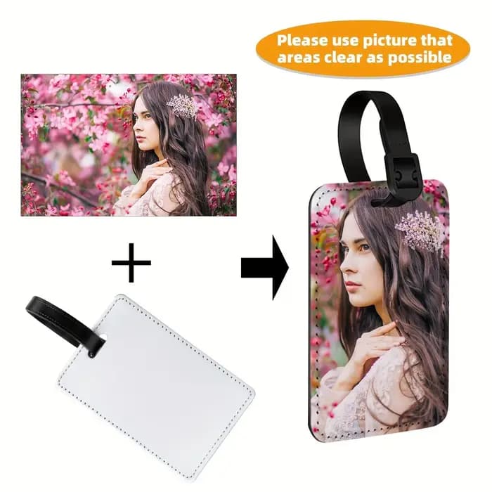 Étiquettes de bagages personnalisées avec photos