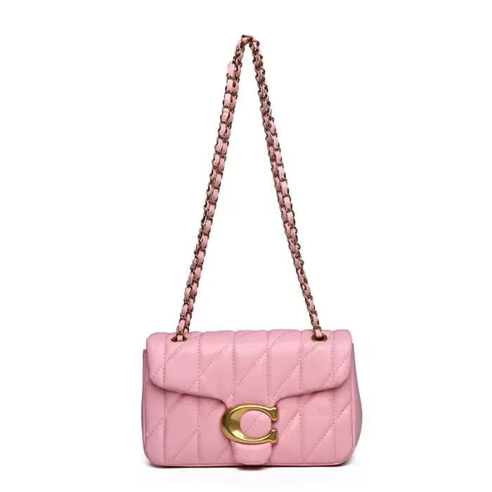 Sac à main bandoulière tendance de créateur parisien avec logo lettre unique pour femmes branchées