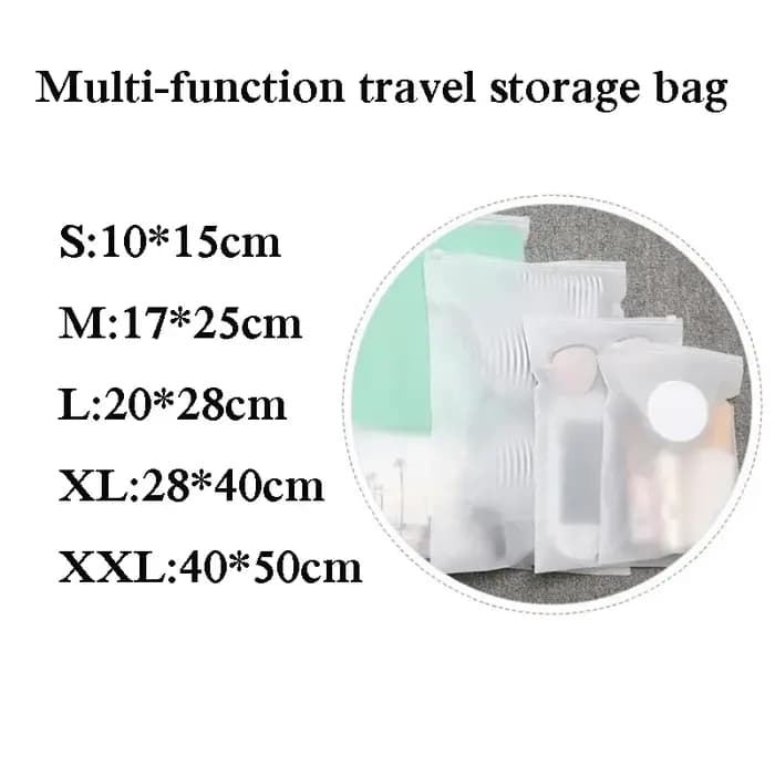 Voyage Givré Vêtements Sacs De Rangement Portable Voyage Maquillage Imperméable de Stockage de Chaussures Organisateur de Sac Pochette Sac D'emballage En Plastique