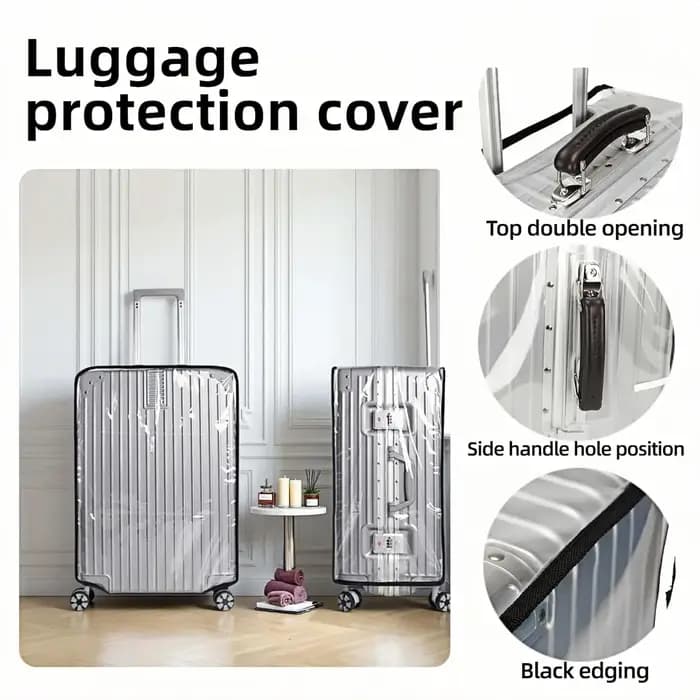 Protecteur de bagages housse de valise transparent PVC
