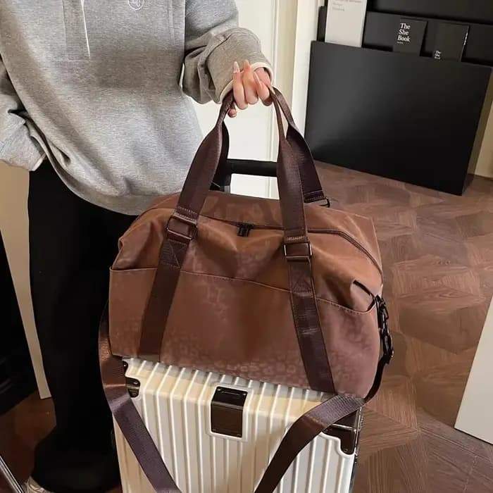 Nouveau sac de voyage léger à imprimé léopard grande capacité