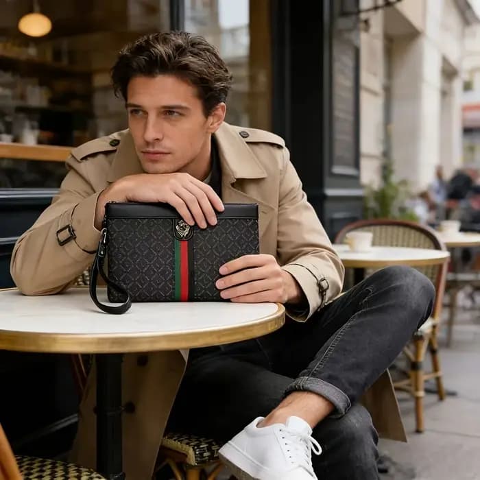 Pochette pour homme haut de gamme