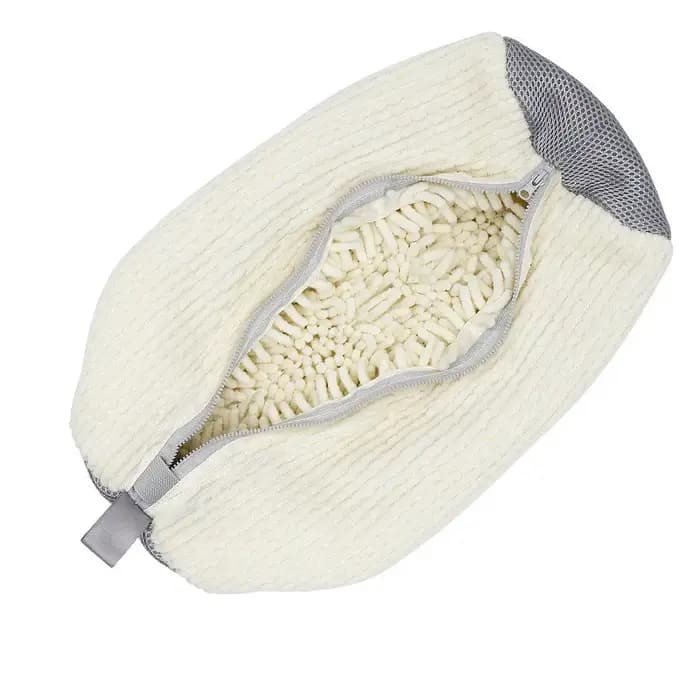 Fibre Fluffy 360 ° Sac de lavage de chaussures Surround Cleaning - Sac à linge réutilisable
