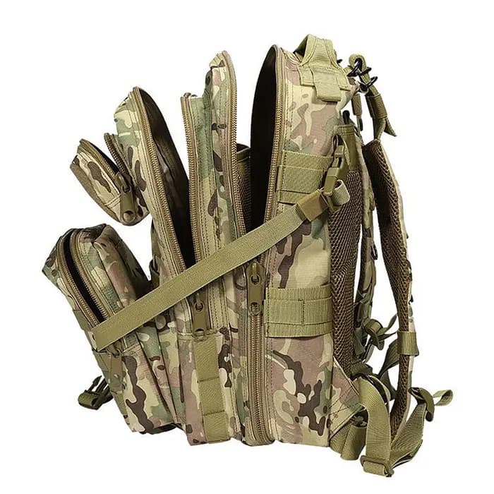 YAKEDA 26L Sac à dos de sport multifonctionnel Polyester 600D Matériau résistant aux déchirures et à l'usure avec poches multicouches