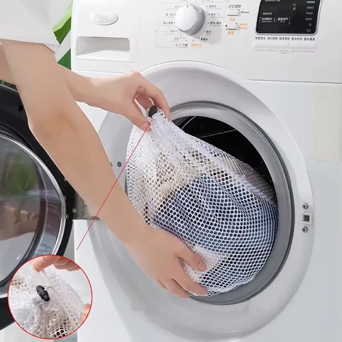 Grand sac de lavage en filet pour linge sale