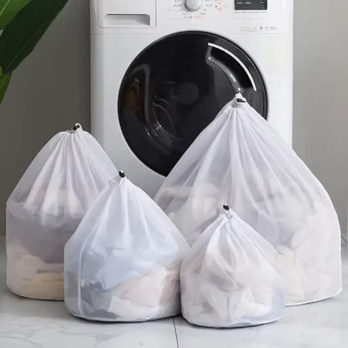 Grand sac de lavage en filet pour linge sale