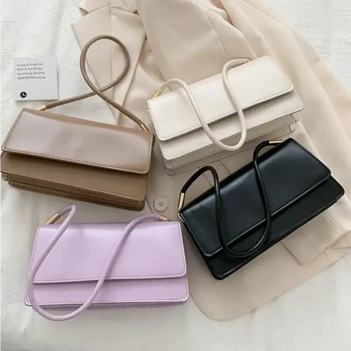 Nouveau sac à bandoulière Simple pour femmes sac à aisselles en cuir PU couleur unie dame sac à main décontracté filles petit sac carré sac bolso mujer