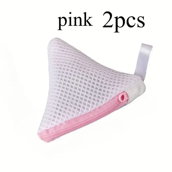 2 sacs de rangement pour chaussettes et petits objets avec fermeture éclair, sac à linge avec design