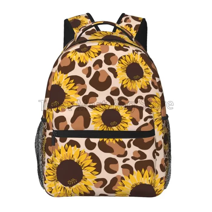 Sac à dos léopard tournesol pour filles et femmes