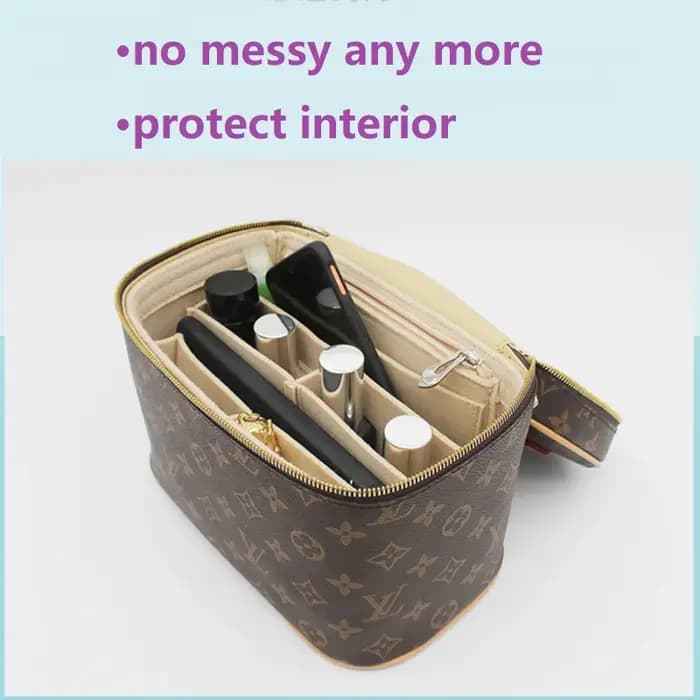 【Sac intérieur uniquement】Insert d'organisation pour sac LV Nice Mini Nano BB, organisateur, séparateur, protecteur, compartiment, doublure intérieure