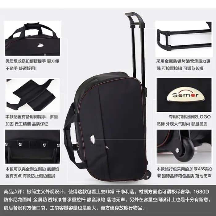Sac de voyage à roulettes pour hommes et femmes