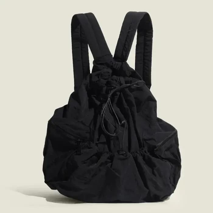 Mode froncé cordon sacs à dos pour femmes décontracté en Nylon dame Sac à dos léger étudiants Sac grande capacité Sac de voyage 2026