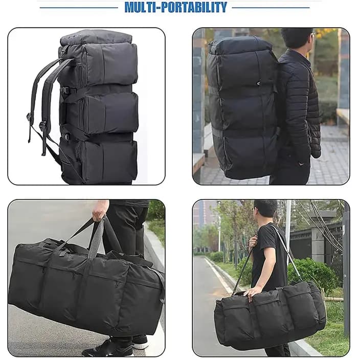 100L bagages tactiques polochon Camping sac voyage sac à dos pour hommes en plein air épaule grand randonnée touristique stockage sac à dos