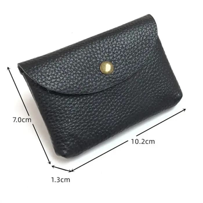 Porte-cartes en cuir véritable, accessoires de bureau portables, première couche, manches en cuir de vache, étui pour cartes photo, cartes de visite