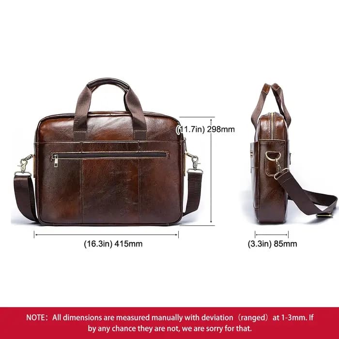 Véritable cuir hommes porte-documents Portable bureau sac à main pour pochette d'ordinateur de haute qualité affaires messager sacs à bandoulière voyage
