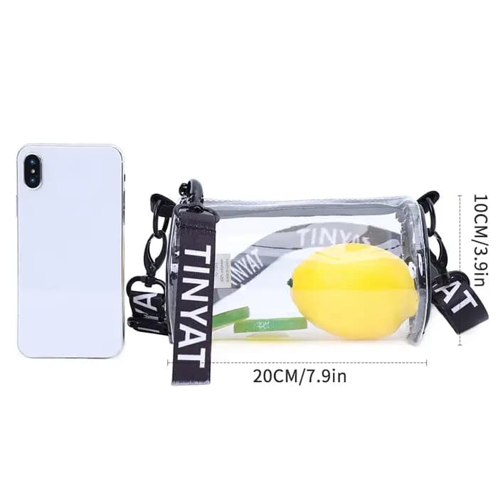 Sac bandoulière transparent TINYAT approuvé pour les stades