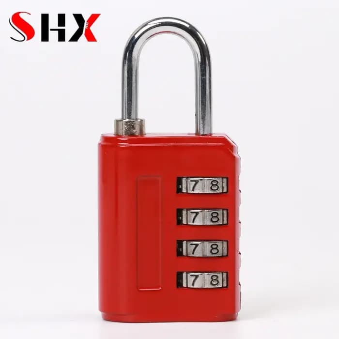 Cadenas à combinaison à code à 4 chiffres en alliage d'aluminium pour valise de voyage