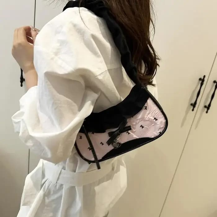 Nouveau mignon sac sous les bras à carreaux Cowboy doux femmes Simple et frais Y2k mode sac à bandoulière décontracté cadeau pour Friengds