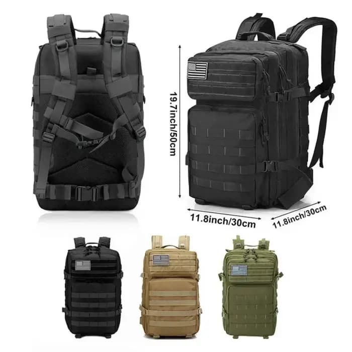 Sac à dos tactique militaire de 50l pour hommes
