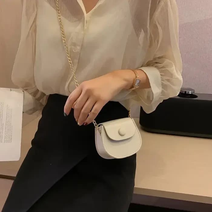 Nouveau Mini sac à bandoulière pour femmes mode couleur unie chaîne sac