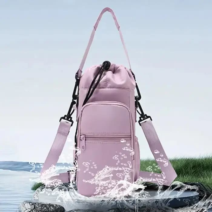 Sac à bandoulière isolé pour porte-bouteille d'eau