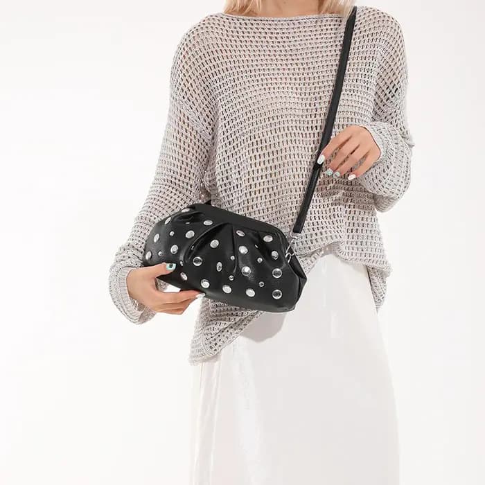 Mode Hobo sac de luxe concepteur sac à main plissé nuage sac marque embrayages pince sac