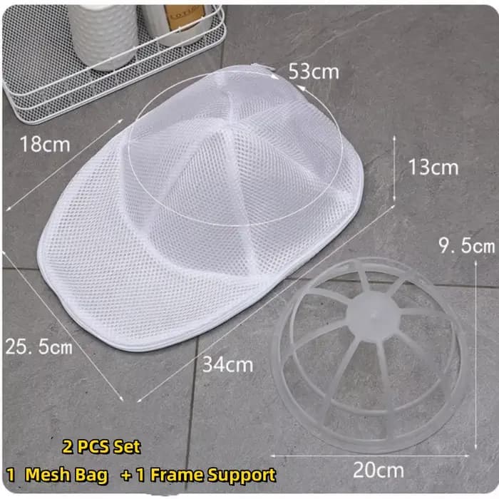 Sac de lavage pour casquettes anti-déformation, sac de nettoyage pour casquettes de baseball, sac de