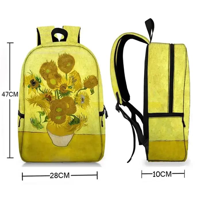 Sac à Dos Peinture à l'Huile de Claude Monet GustAbility Klimt Van Gogh