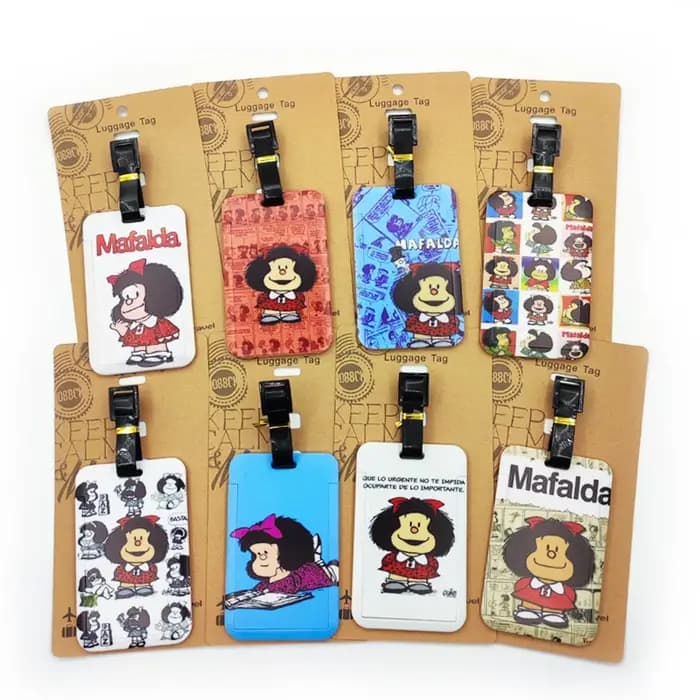 Étiquette de bagage Mafalda pour filles mignonnes
