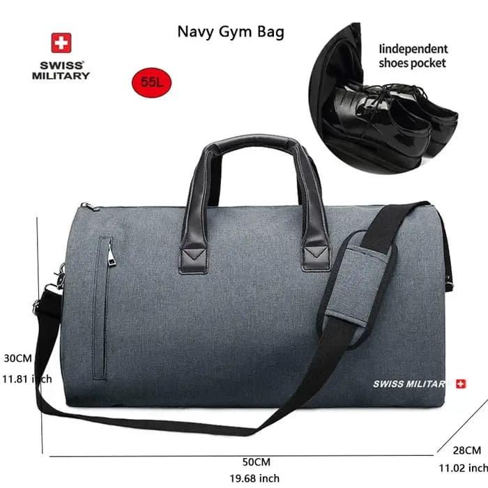 SWISS MILITAIRE Nouveaux sacs à vêtements d'affaires pour hommes Grand sac de costume pliable multif