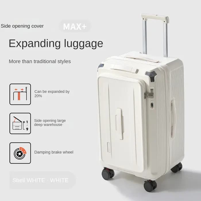 34 pouces grande capacité bagages ouverture latérale cinq roues 20 pouces transporteur extensible 20