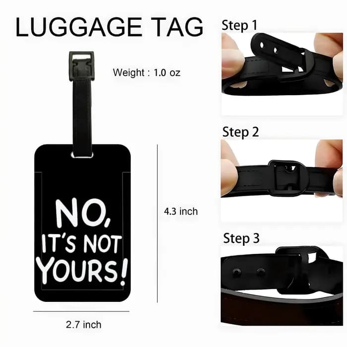 Étiquette de bagage « non