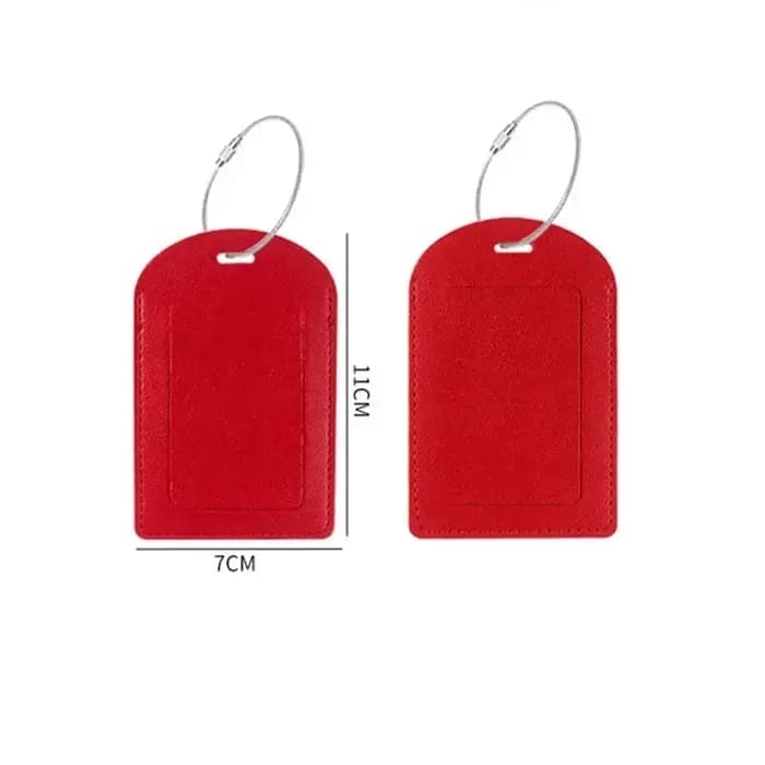Étiquettes de bagage en cuir PU pour femmes et hommes