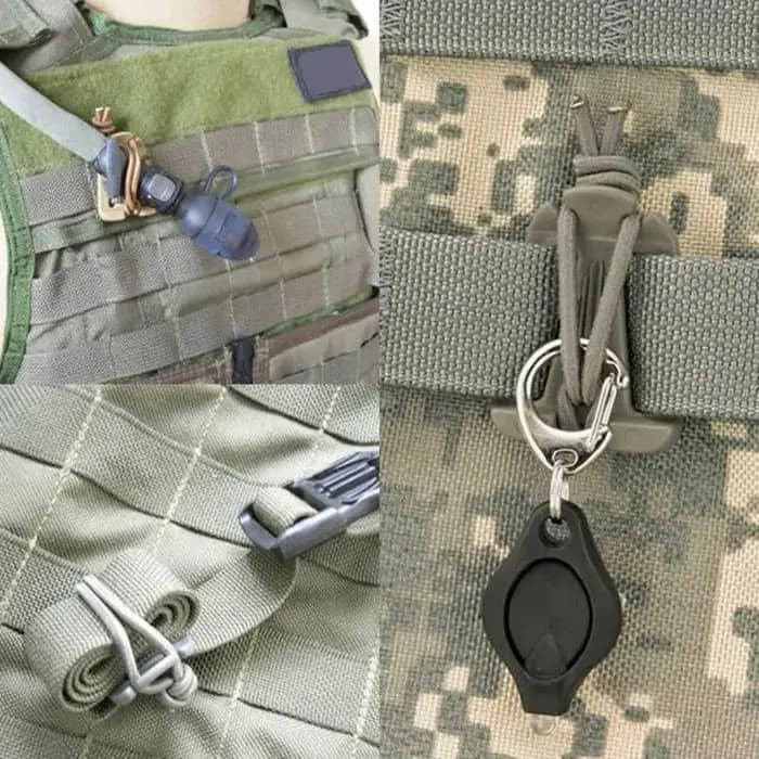Lot de 2 mousquetons à boucle pour sac à dos