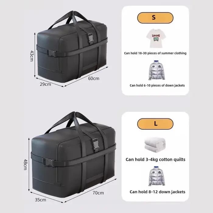Sac de rangement de voyage Extra Large