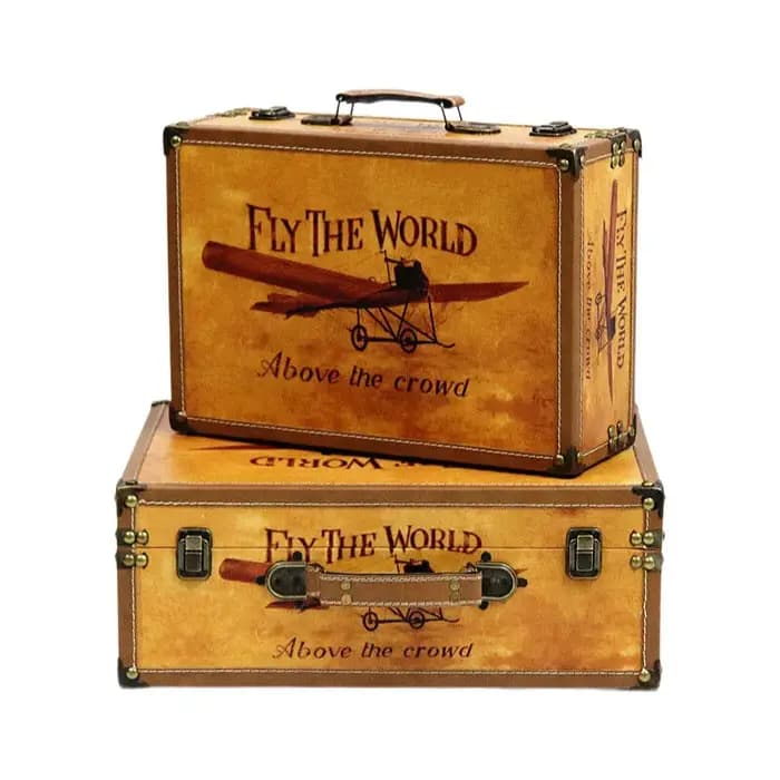 Valise à bagages en PU de Style Vintage