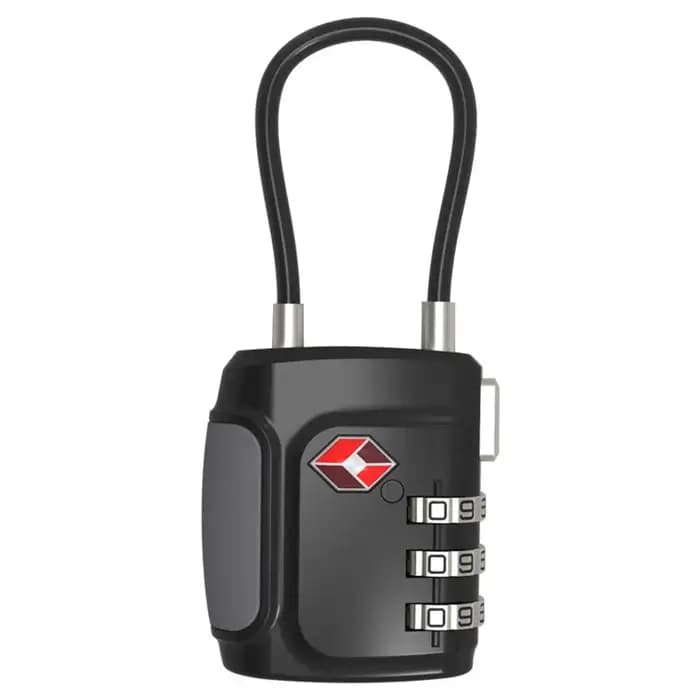 Serrure en fil d'acier TSA à 3 chiffres
