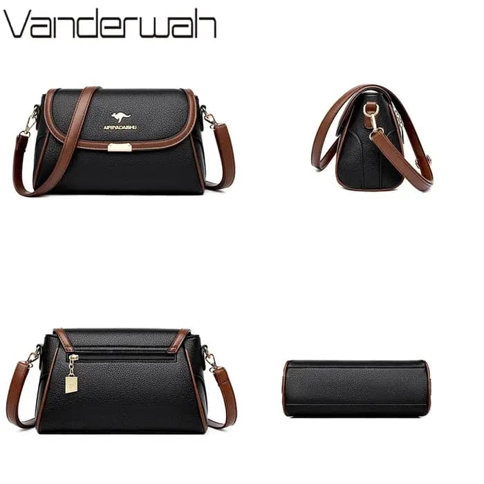 Sac à Bandoulière en Cuir Solide de Bonne Qualité pour Femme