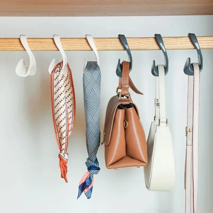 Lot de 5 crochets de suspension pour sacs