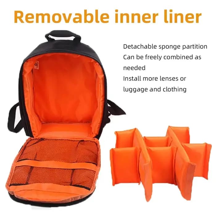 Sac à dos multifonctionnel pour appareil photo d'extérieur