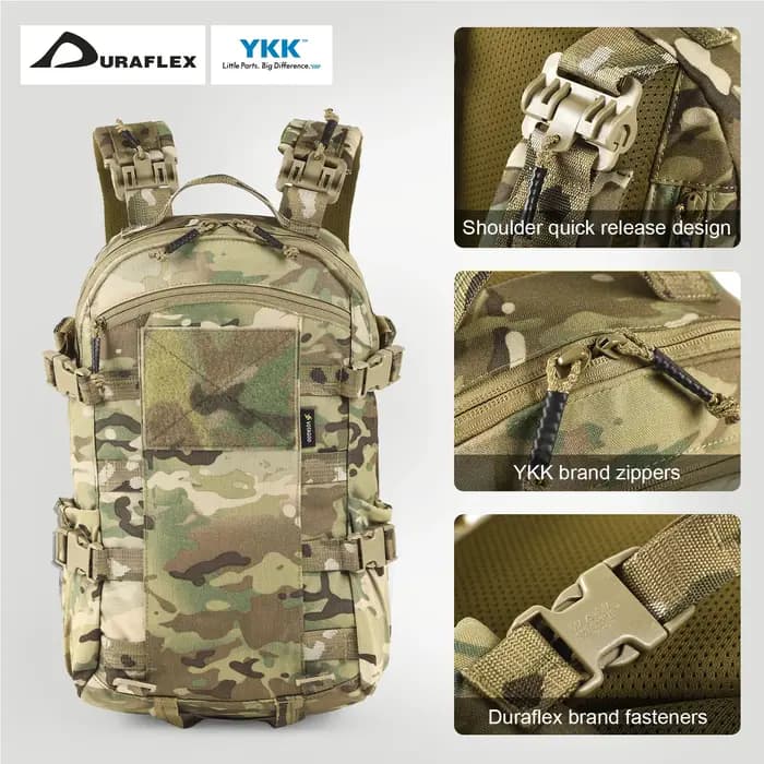 VOTAGOO Nouveau Sac à Dos Roaring Cricket 20L pour Activités de Plein Air