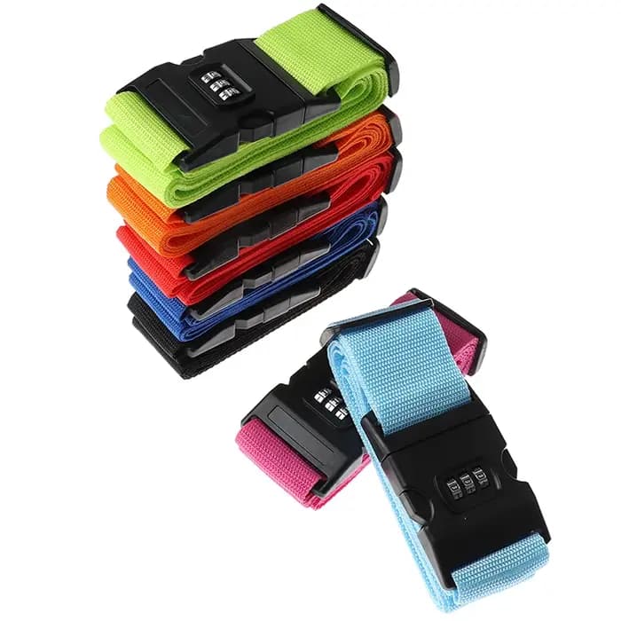 Valise à bagages de voyage, verrouillage sécurisé, sangle d'emballage en Nylon Durable, 1 pièce